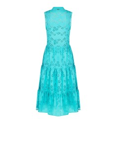 Vestido Longo com Folhos em Sangallo com Decote em V Rinascimento 2