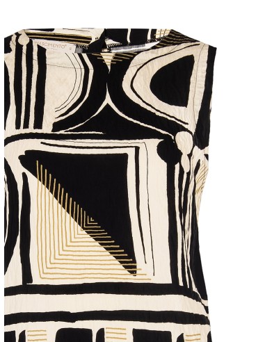 Top Em Viscose Amassada Com Botões Nas Costas Rinascimento