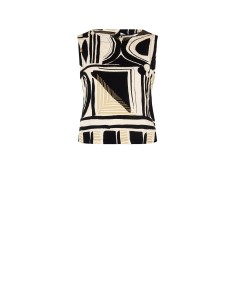 Top em viscose amassada com botões atrás Rinascimento