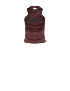 Top em cetim cruzado Rinascimento 2