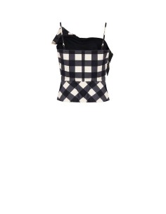 Top bustier em mistura de algodão com maxi laço Rinascimento 2