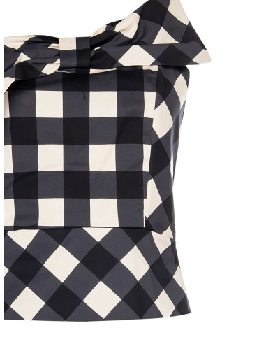 Top Bustier em Mistura de Algodão com Maxi Laço Rinascimento