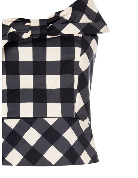 Top Bustier em Mistura de Algodão com Maxi Laço Rinascimento