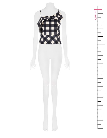 Top Bustier em Misto de Algodão com Maxi Laço Rinascimento