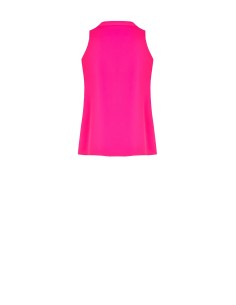 Blusa fluida em cetim opaco com folhos na frente Rinascimento 2