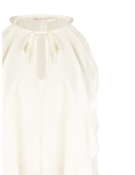 Top com véus em lyocell ultraleve Rinascimento