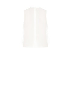 Blusa em tule bordado e renda à frente e lyocell ultraleve atrás Rinascimento 2