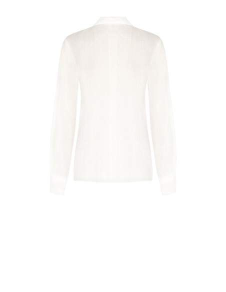 Camisa em Lyocell Ultraleve com Rosas Aplicadas Rinascimento