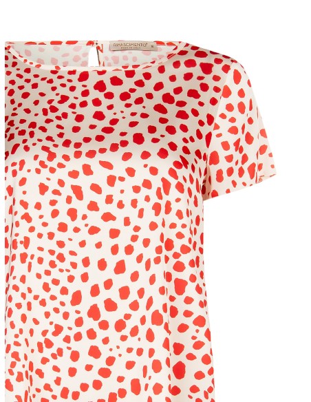 Blusa Acinturada e Fluida em Cetim Rinascimento