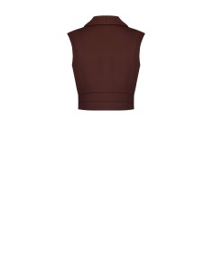 Colete cropped em tecido fluido Rinascimento 2