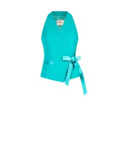 Colete envelope em tecido fluido Rinascimento