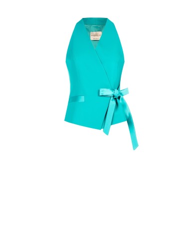 Colete envelope em tecido fluido Rinascimento