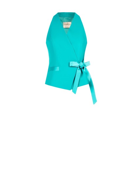 Colete envelope em tecido fluido Rinascimento