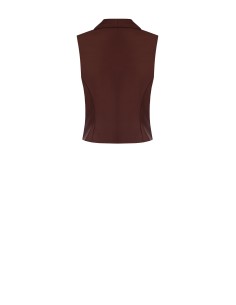 Colete transpassado em tecido fluido Rinascimento 2