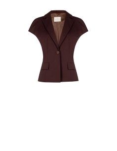 Blazer cintado em mistura de algodão sem ombreiras Rinascimento