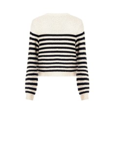 Camisola de crochet às riscas com logótipo RR Rinascimento 2