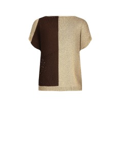 Camisola ajourada em mistura de algodão e viscose com lurex Rinascimento 2