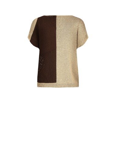 Camisola Ajour Em Mistura De Algodão E Viscose Com Lurex Rinascimento