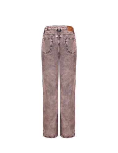 Jeans Wide-Leg Elástico com Efeito Washed Rinascimento