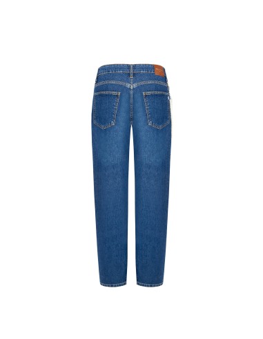 Jeans retos com corrente de pérolas removível Rinascimento