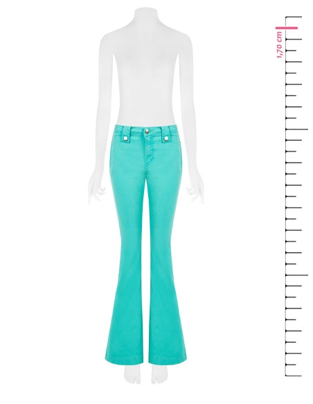 Jeans flare elásticos Rinascimento