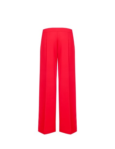 Calças palazzo em tecido fluido com bolsos Rinascimento