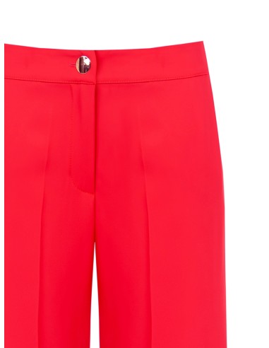 Calças Palazzo em Tecido Fluido com Bolsos Rinascimento