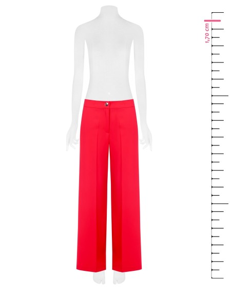 Calças Palazzo em Tecido Fluido com Bolsos Rinascimento