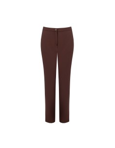 Calças Cigarrete Em Tecido Fluido Com Botão Metálico Rinascimento