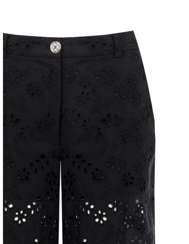 Calças Palazzo Em Algodão Sangallo Com Calções Integrados Rinascimento