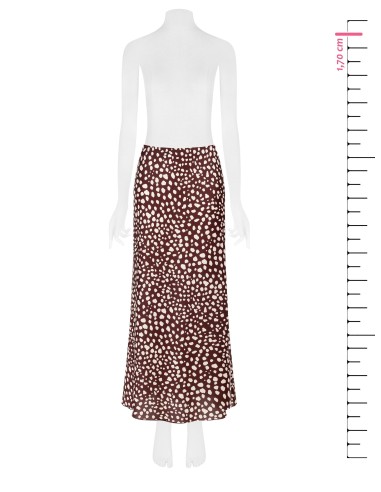 Saia longa em cetim com fecho lateral Rinascimento