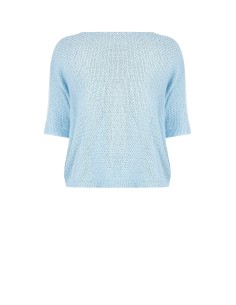Maglia Curvy Ampia In Misto Cotone Punto A Nido D'ape Con Scollo A ... 2