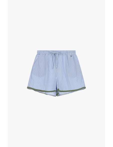 Shorts Regular-Fit às riscas com perfis decorativos Dixie