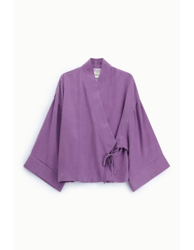 Blazer Kimono Corte Solto com Cinto Lateral Dixie
