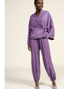 Calças de jogging largas com punhos elásticos Dixie