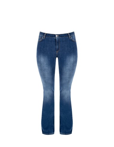 Jeans Flare Curvy Lavagem Média Rinascimento Curvy