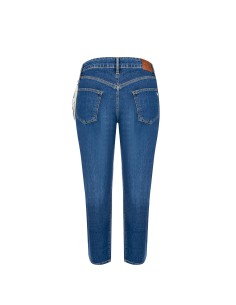 Jeans Curvy Straight Con Catena Di Perle Removibile Rinascimento Cu... 2