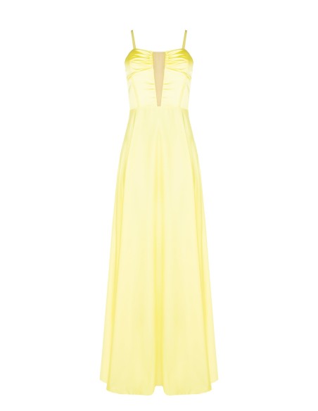 Abito Lungo Bustier A Ruota In Raso Rinascimento - Vestiti Firmati ...