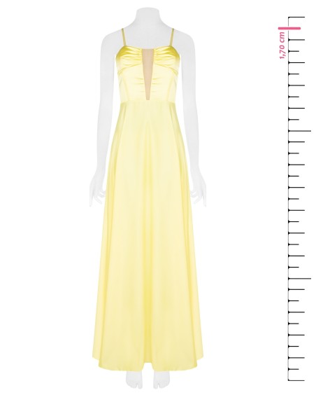 Vestido Longo Bustier com Saia Rodada em Cetim Rinascimento