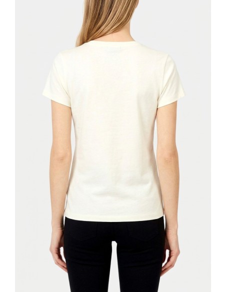 T-Shirt Con Stampa E Strass Liu Jo - Vestiti Firmati Life Smiles