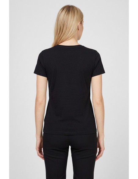 T-shirt com estampa e strass Liu Jo