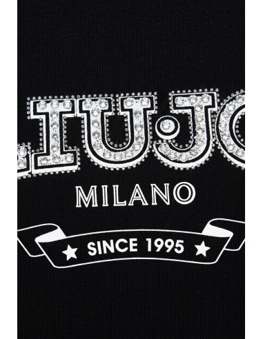 T-shirt com logótipo e pedras preciosas Liu Jo