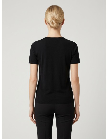 T-shirt com logótipo e pedras preciosas Liu Jo