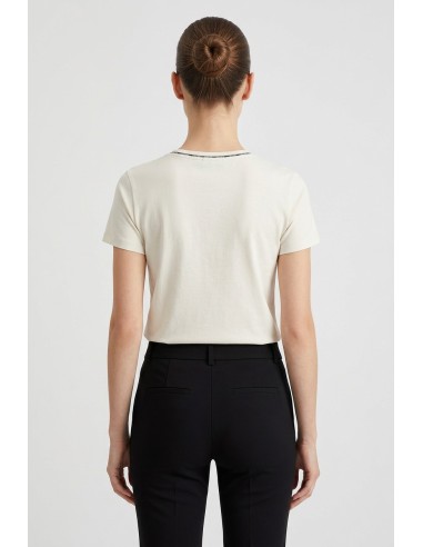T-shirt com logótipo e pedras preciosas Liu Jo