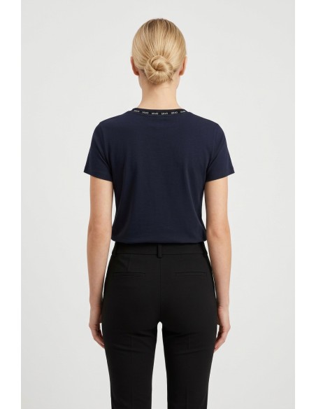 T-Shirt Con Lettere Logo Con Pietre preziose Liu Jo - Vestiti Firma...