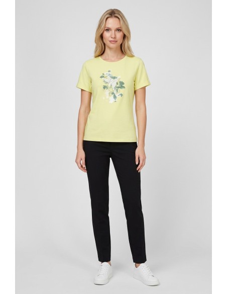 T-Shirt Con Fantasia Floreale Liu Jo - Vestiti Firmati Life Smiles