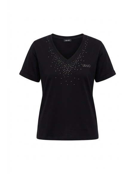 T-shirt com strass Liu Jo
