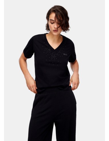T-Shirt Con Strass Liu Jo - Vestiti Firmati Life Smiles