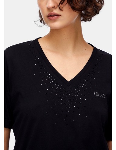 T-shirt com strass Liu Jo