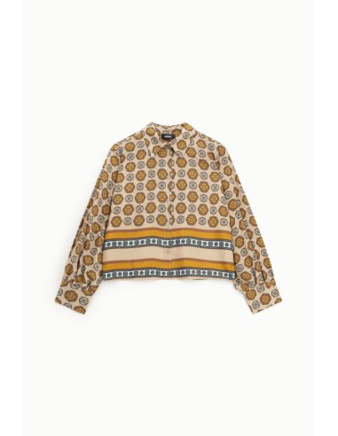 Camisa Com Estampa Geométrica Vibrante Dixie